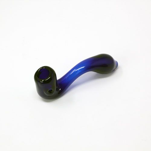 Black Blue Sherlock Glass Pipe 1 | My Green Solution