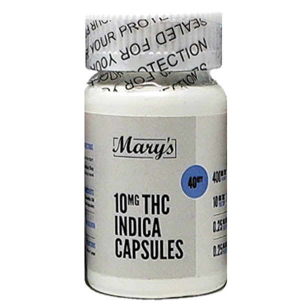 thc 40 cap bottle 10mg indica | My Green Solution