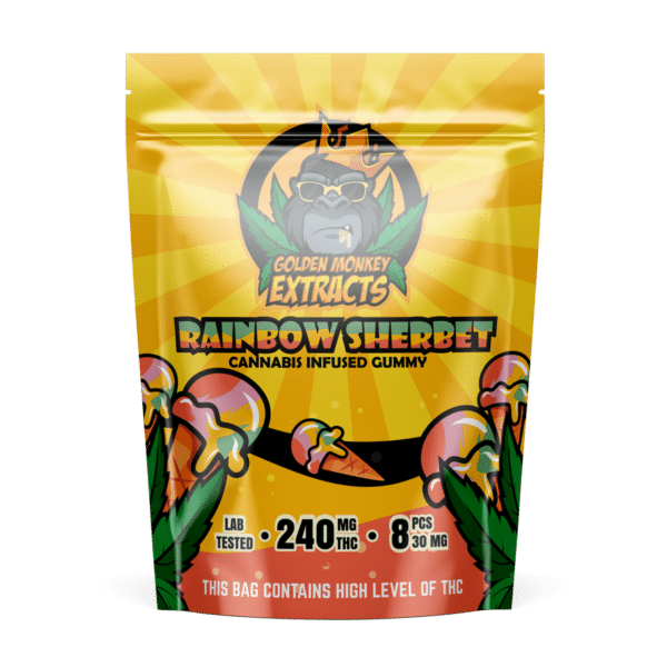 Buy weed gummies rainbow sherbet gummy bears. cannabis gummies, and marijuana gummies online Canada.