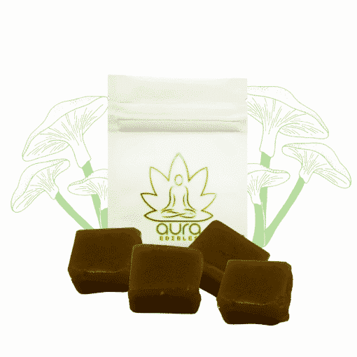 Aura Caramel PSILOCYBE marijuana edibles. Buy edibles online. weed chocolate. chocolate edibles & chocolate bar edibles.