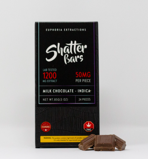 shatter bars from online dispensary MGS. shatter chocolate bars for sale online. euphoria extractions shatter bars.