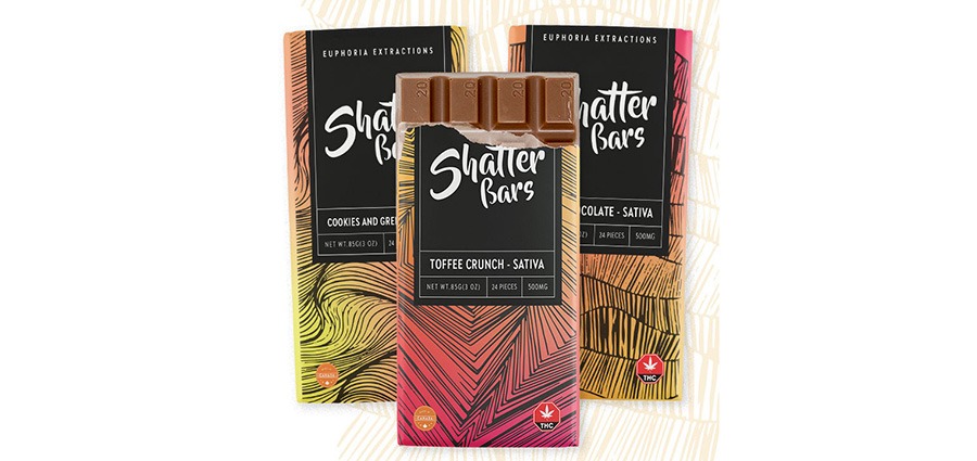 Buy shatter bars online in Canada. Euphoria Shatter Bar Sativa 250mg. Best Sativa strains for dabs.