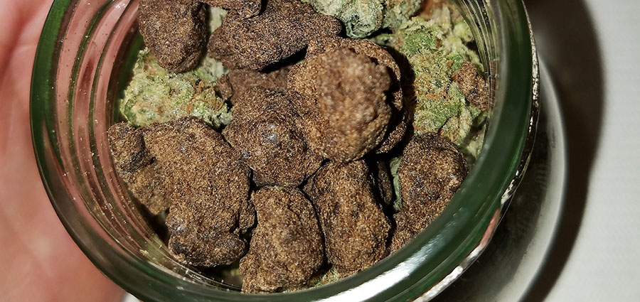 Moon Rock weed budget buds in a glass jar at online dispensary for weed online Canada My Green Solution. cheap weed canada. Weed dispensary. mail order weed canada.